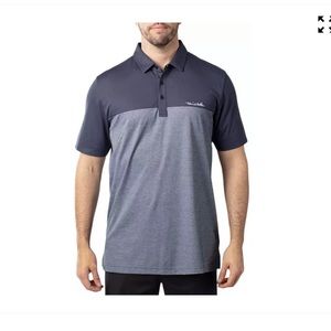 Travis Mathew Spooky Szn Golf Polo XL - heathered navy